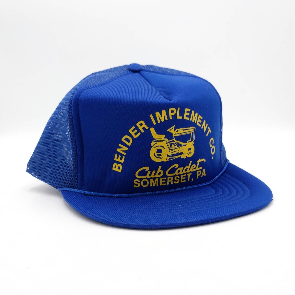 Vintage Bender Implement Co. Snapback Trucker Hat - image 1